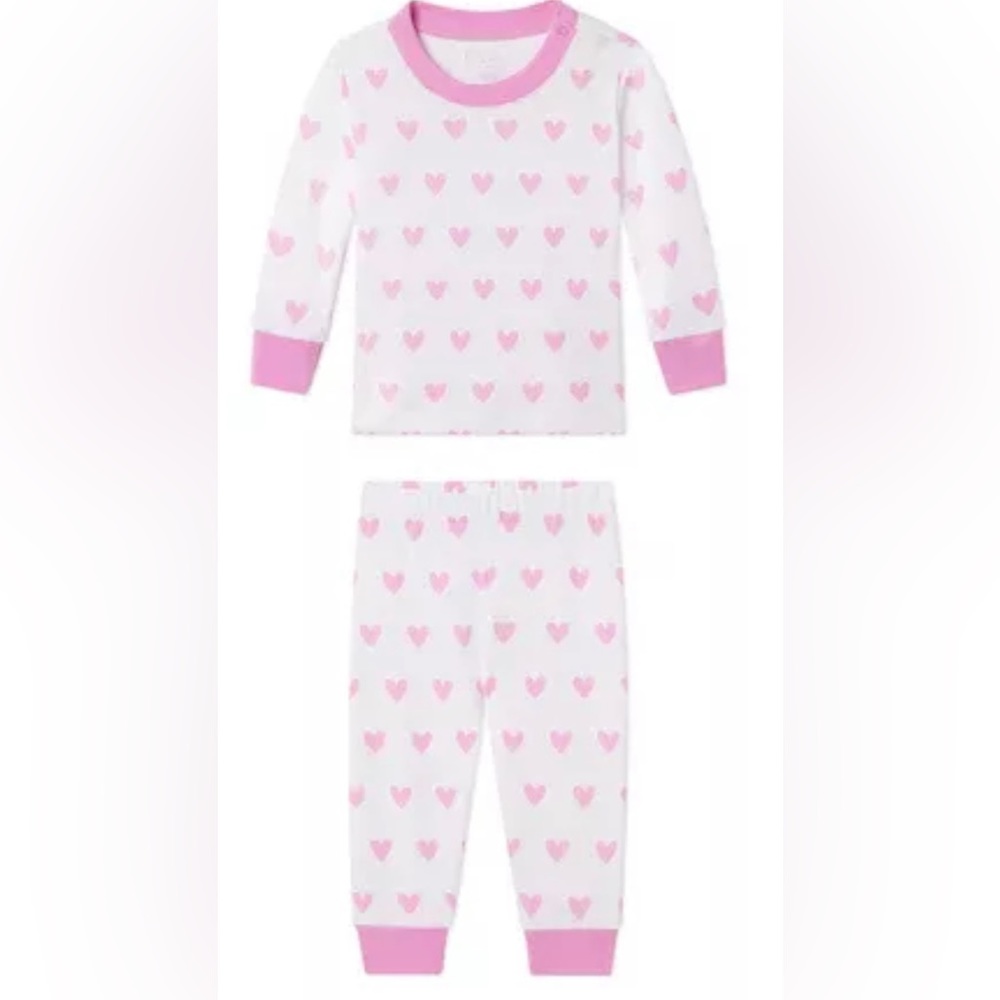 LAKE Pajamas with heart print
